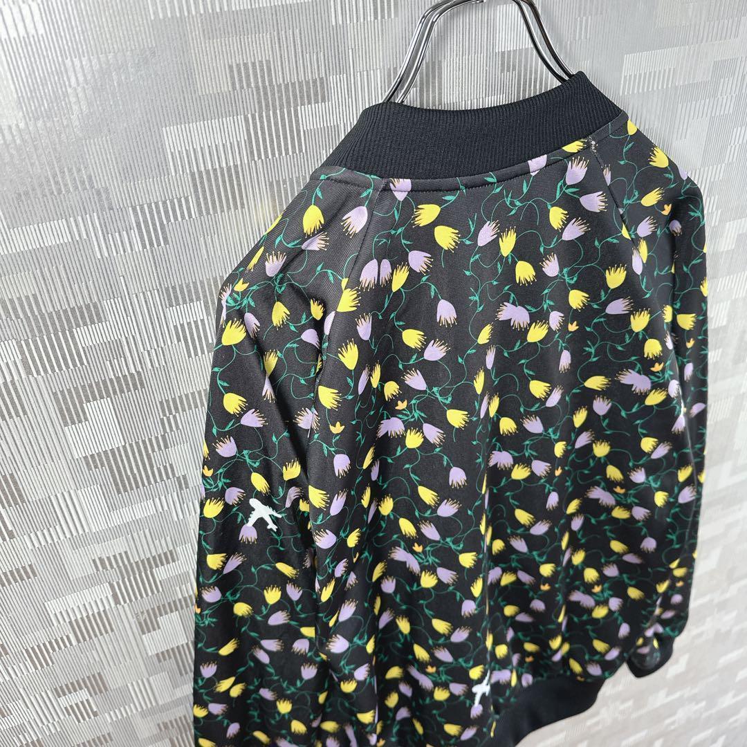 日本未発売 美品 アディダス 花柄 総柄 刺繍 レディース トラックジャケット