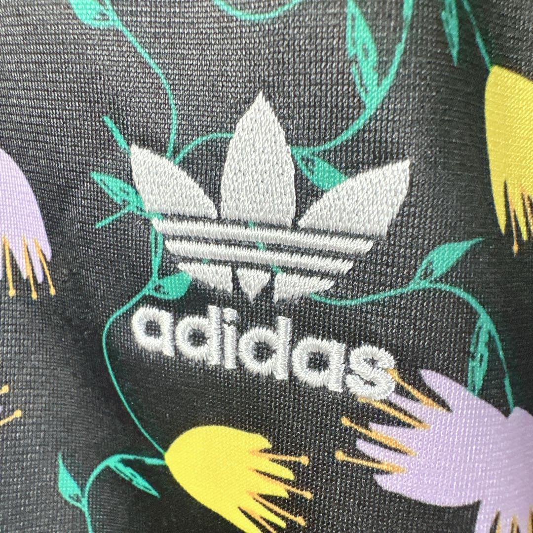 日本未発売 美品 アディダス 花柄 総柄 刺繍 レディース トラックジャケット