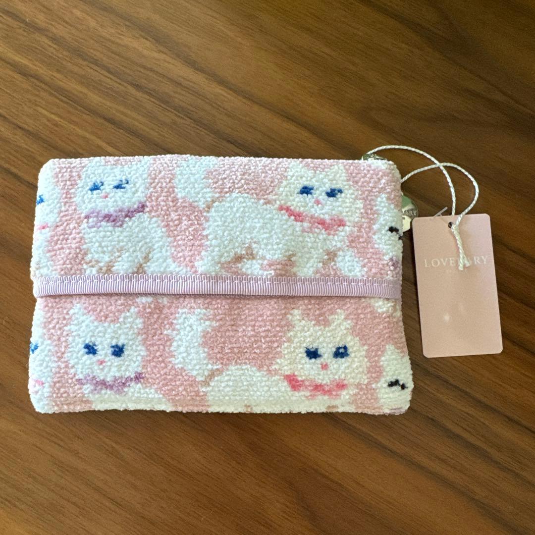 新品タグ付き　フェイラー　FEILER モフモフネコチャン ティッシュポーチ