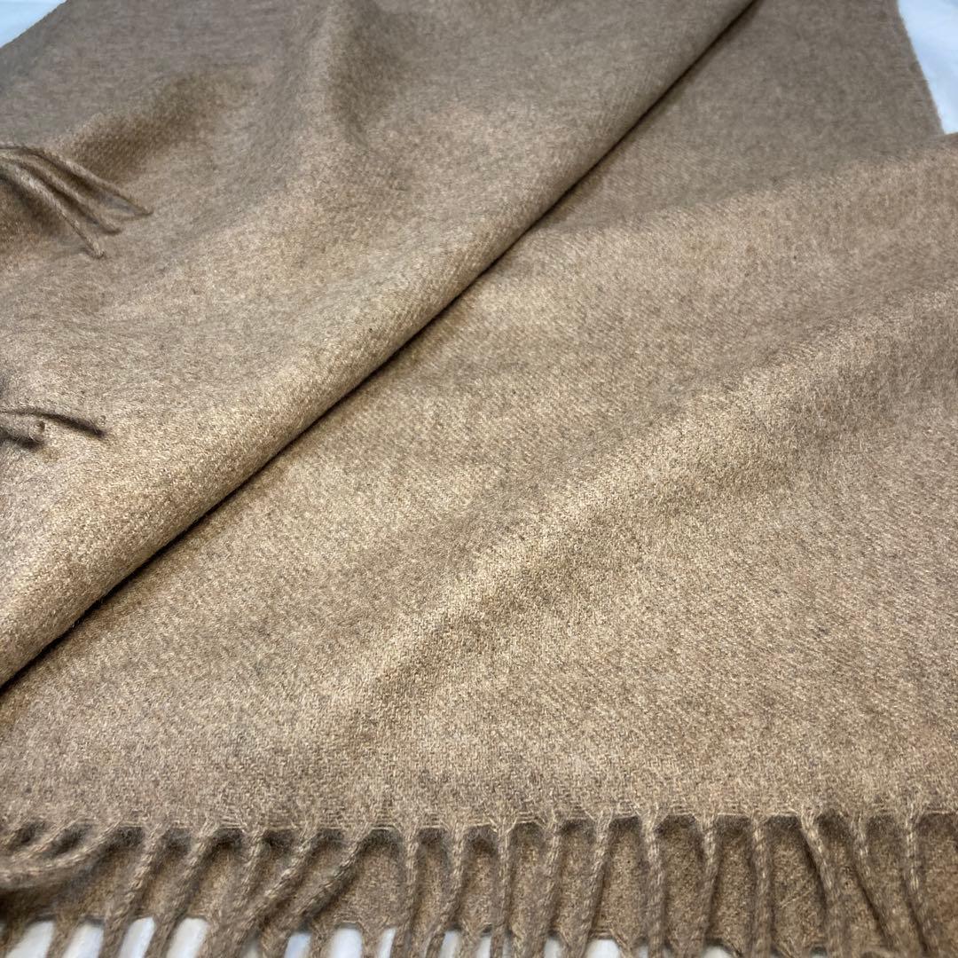 極美品 ジョンストンズ カシミヤ100％ 大判ストール オッター 国内正規品