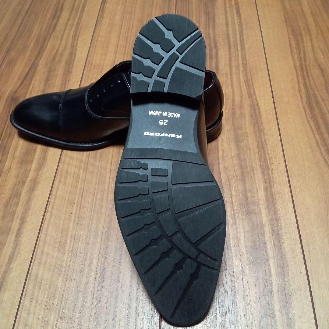 KENFORD 黒 レザー プレーンシューズ