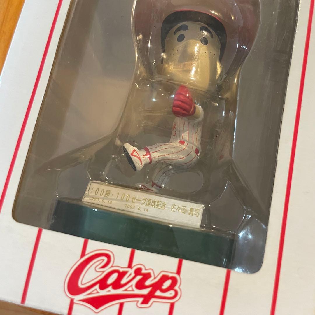 広島　東洋　カープ　プレイヤーズ首振り人形　佐々岡真司　フィギュア　ボブルヘッド