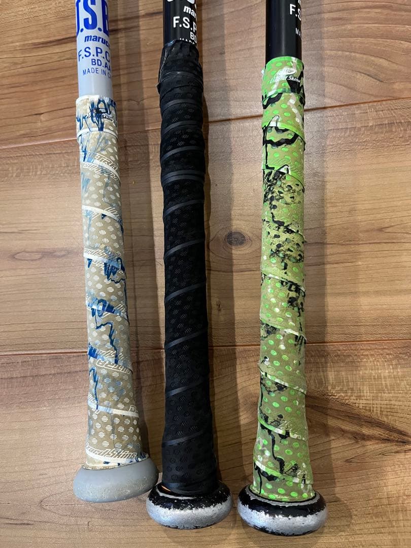 ワニクラッシャー　少年軟式バット 3本セット（青,緑,赤）ケース付き　バラ売り可