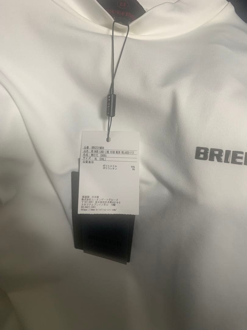 メンズウェア BRIEFING GOLF BACK LOGO LINE HIGH NECK