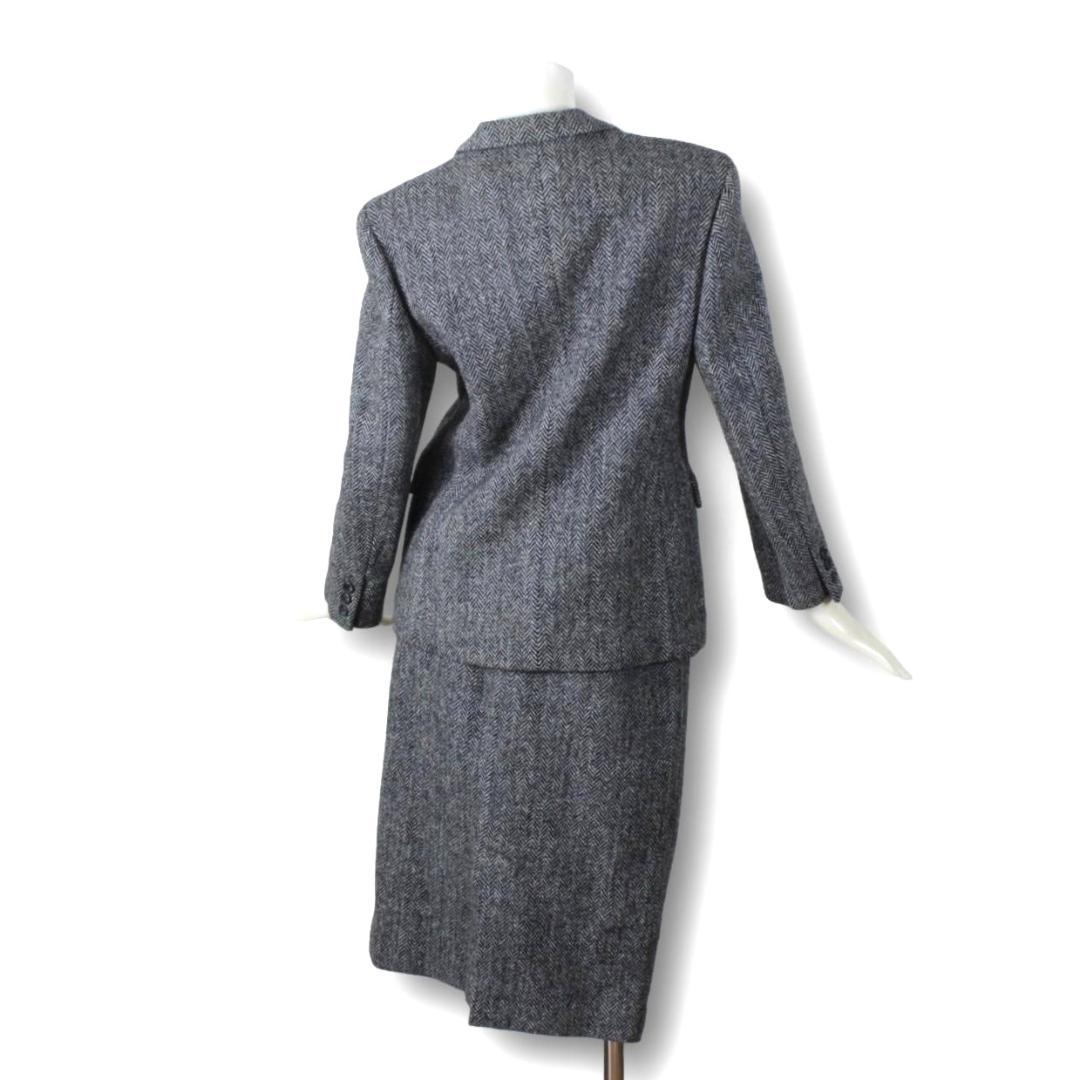 キース スカートスーツ 38 ヘリンボーン M 9号 ★未使用に近い★ 新品同様