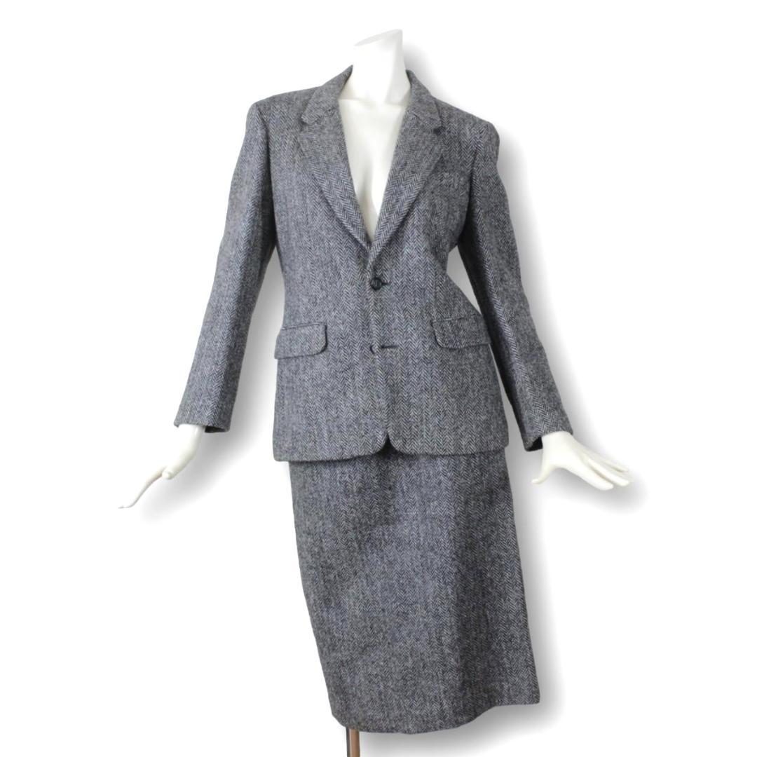 キース スカートスーツ 38 ヘリンボーン M 9号 ★未使用に近い★ 新品同様