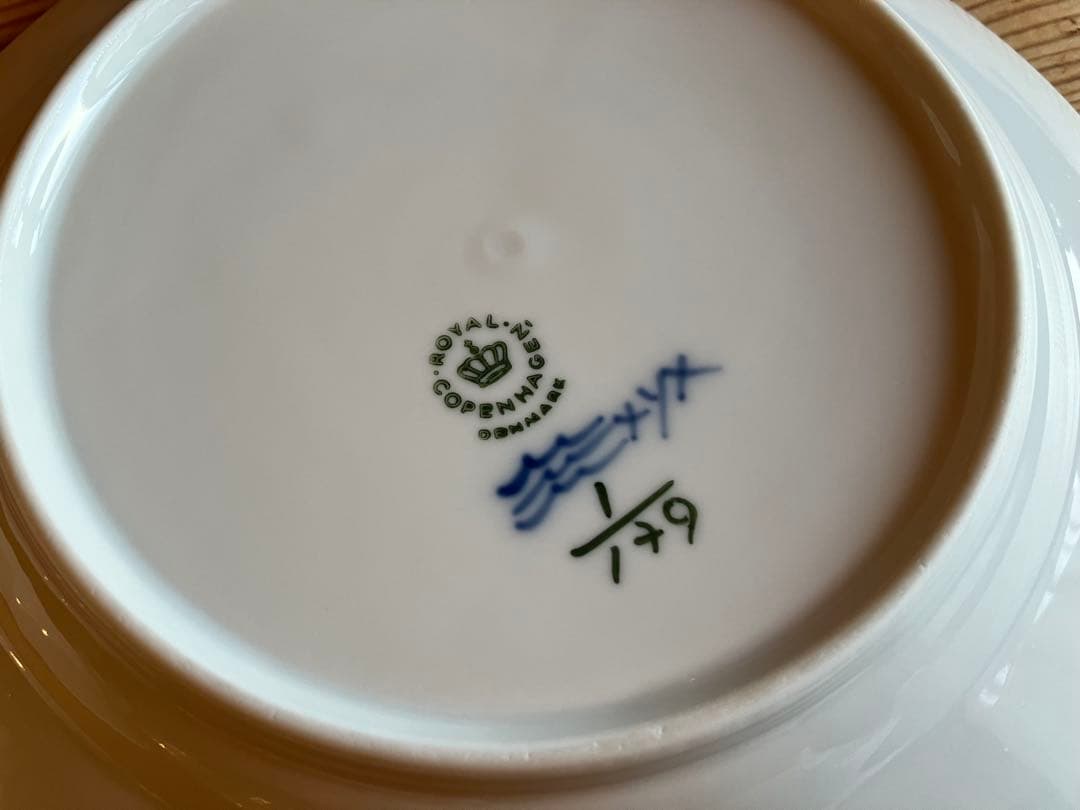 ロイヤルコペンハーゲン　ブルーフルーテッド　19デザートプレート×6