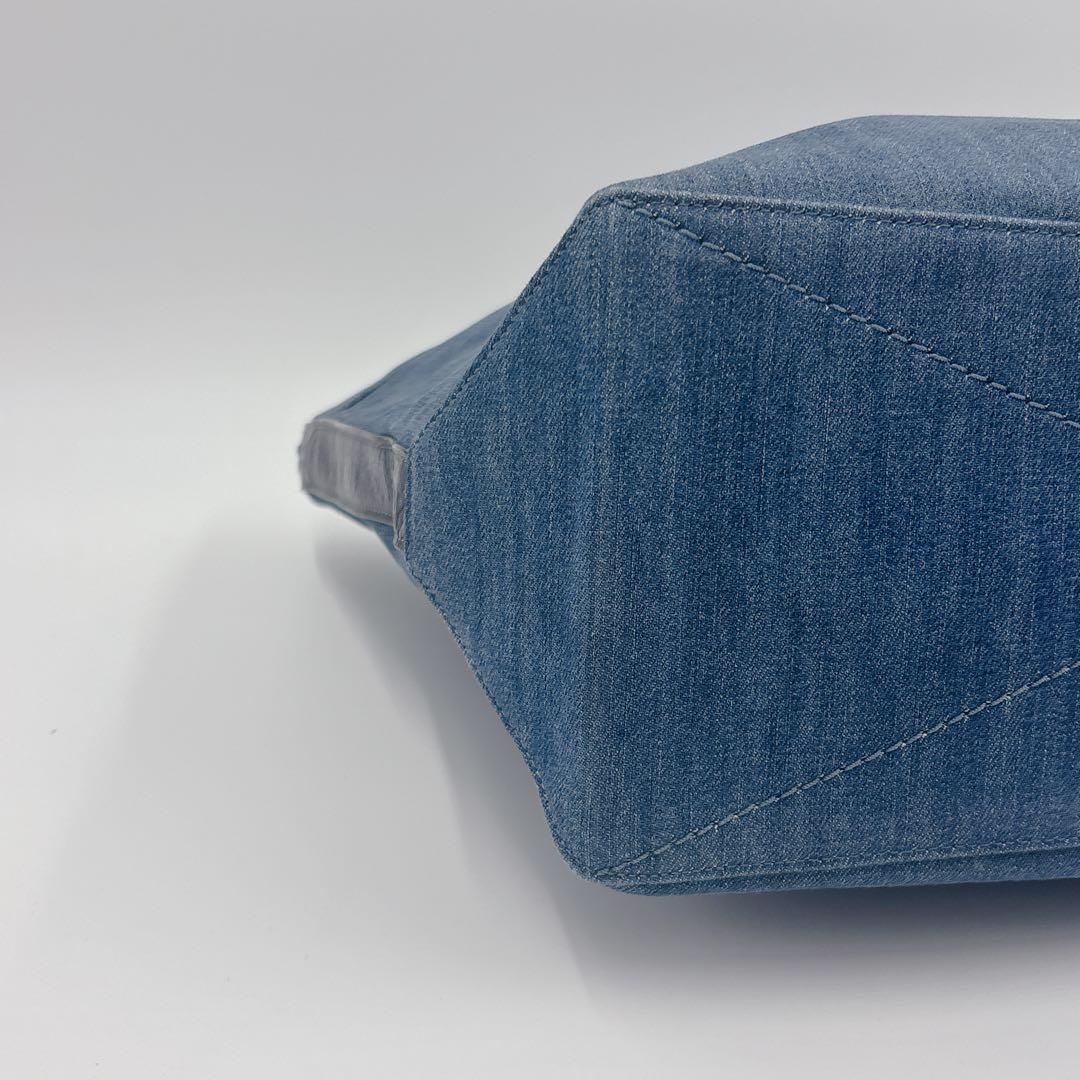 【極美品】コーチ キャンバス デニムトートバッグ デニム 馬車ロゴ A4