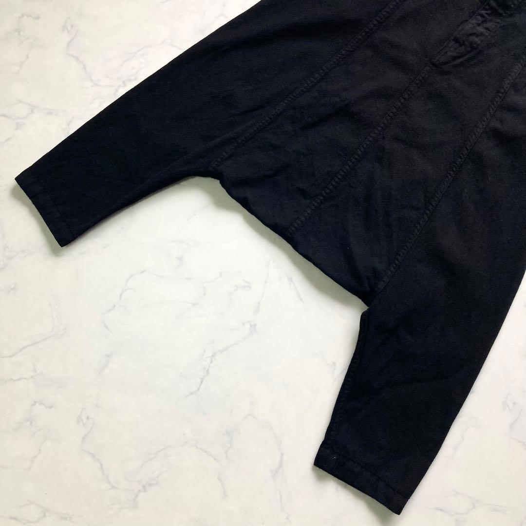 CDGコムデギャルソン サルエルパンツ 黒 ロゴ