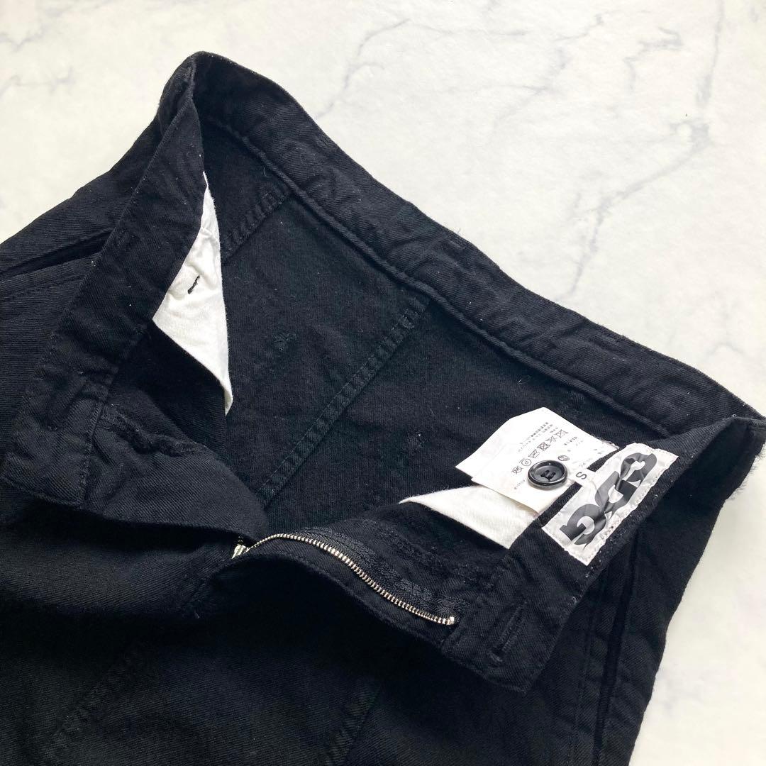 CDGコムデギャルソン サルエルパンツ 黒 ロゴ