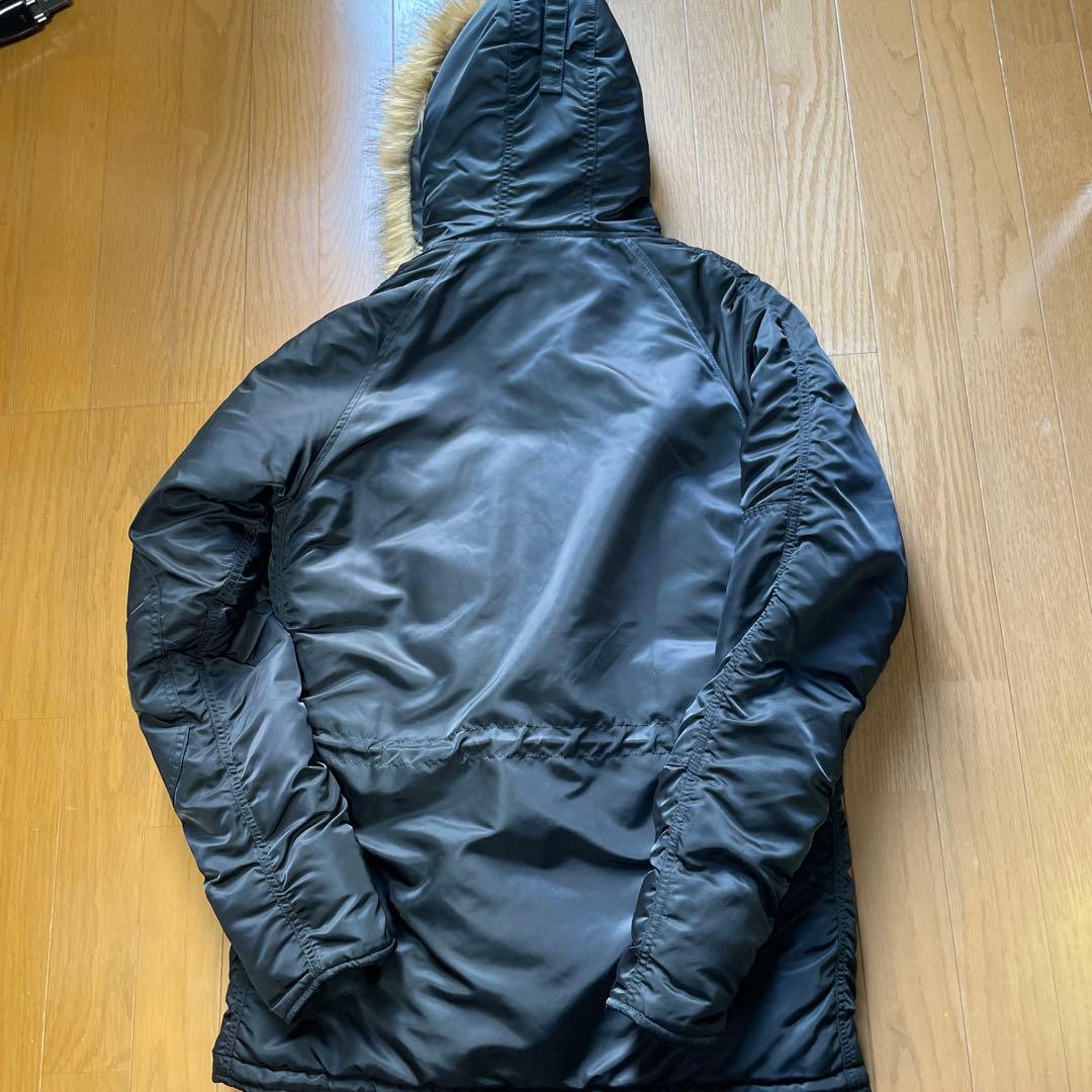 ALPHA INDUSTRIES ブラックミリタリージャケット 　N-3B
