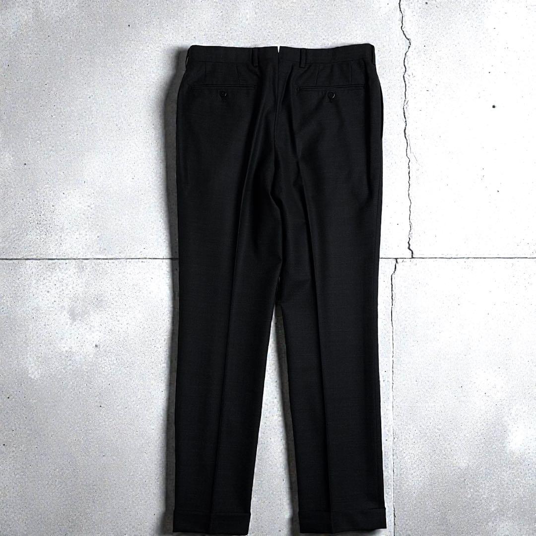 美品 ビームスエフ 最高級仕立て スーツ セットアップ チャコールグレー 46