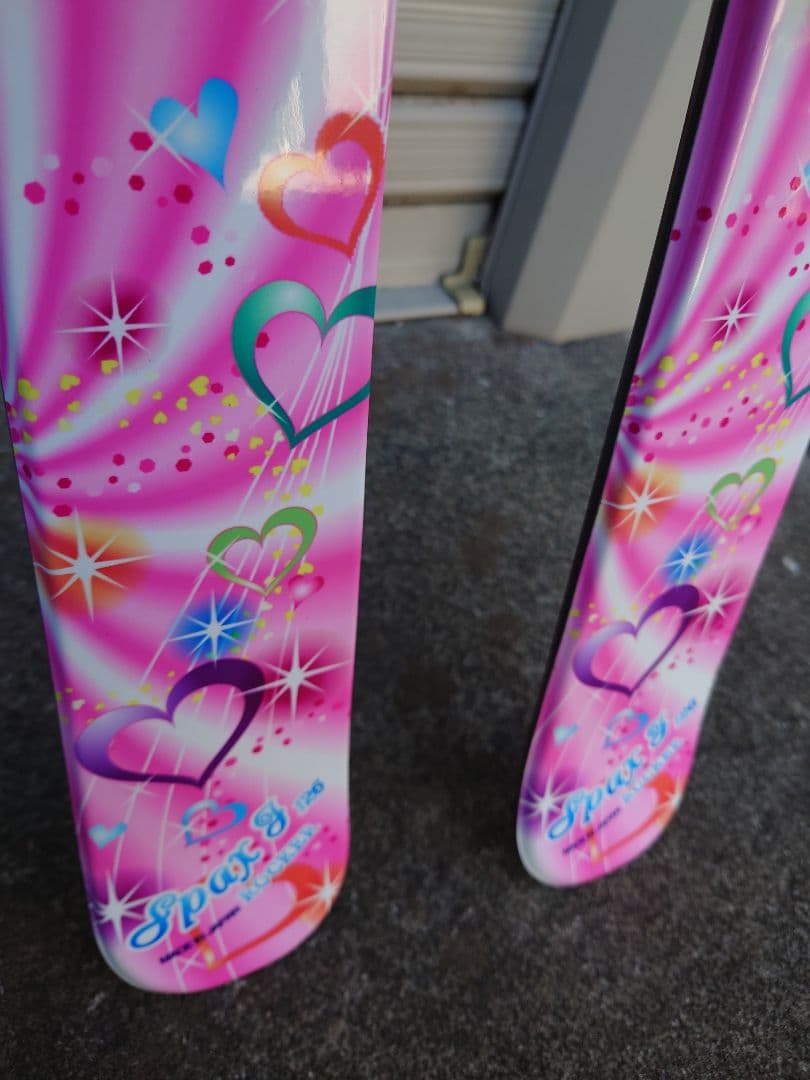 子ども　スキー板　126cm KAZAMA ROCKER ピンク スキー