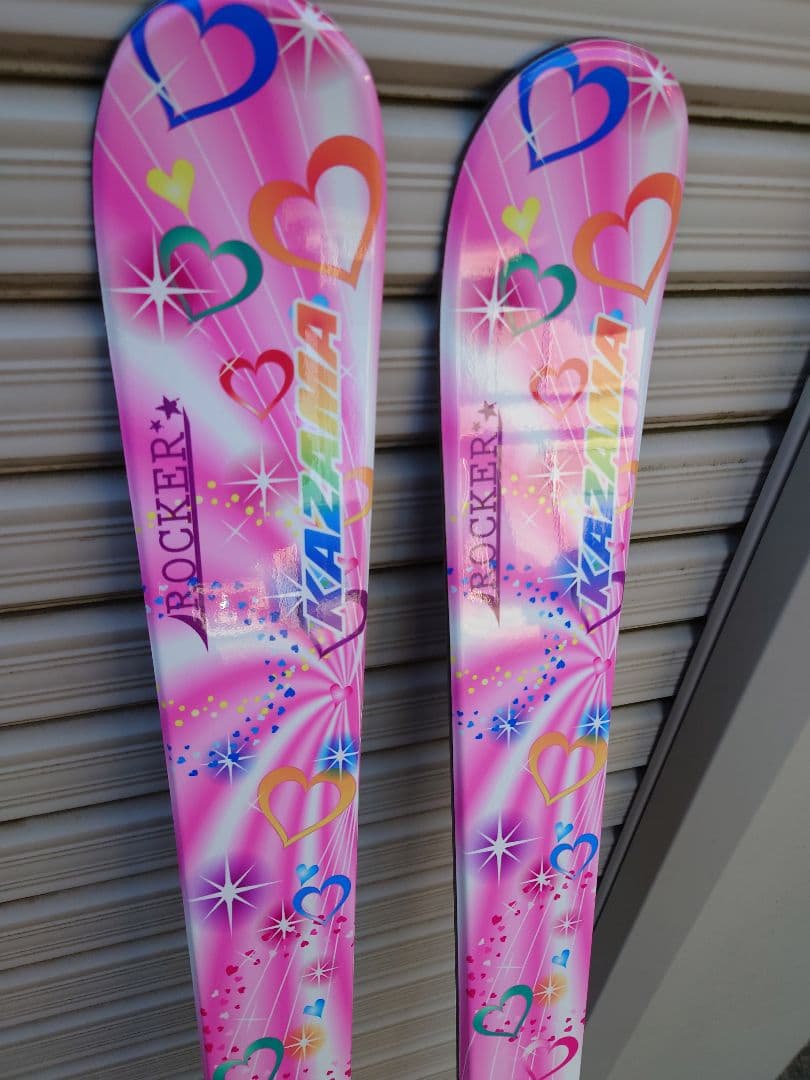子ども　スキー板　126cm KAZAMA ROCKER ピンク スキー