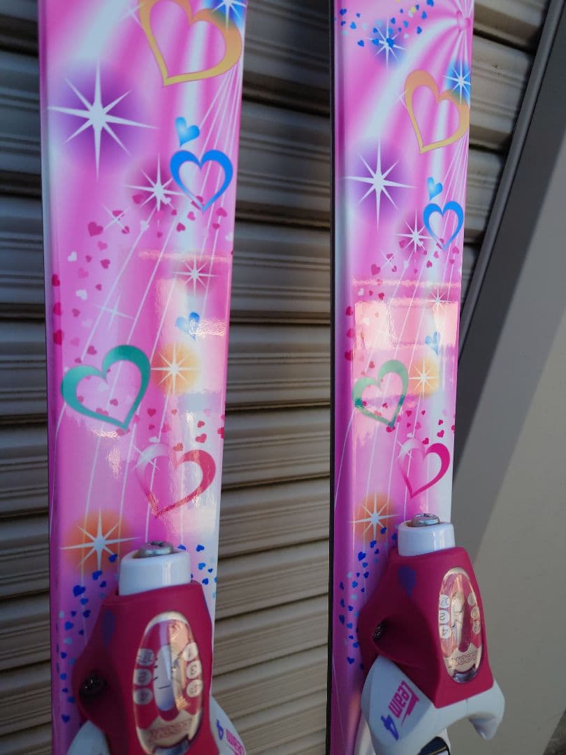 子ども　スキー板　126cm KAZAMA ROCKER ピンク スキー