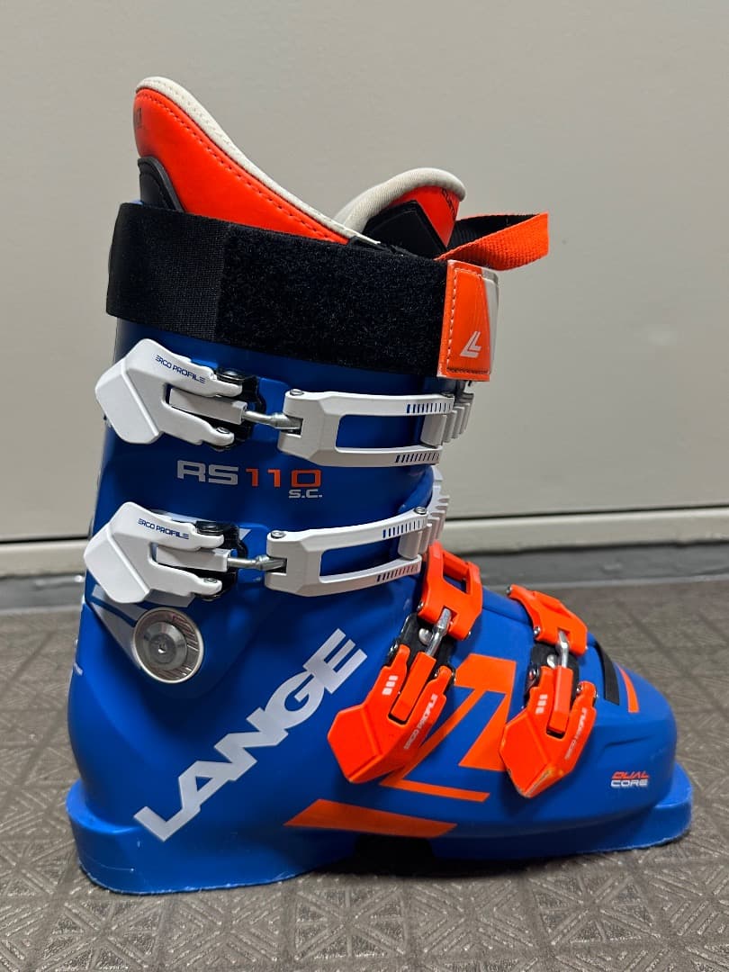 LANGE RS110 S.C. スキーブーツ 青/オレンジ
