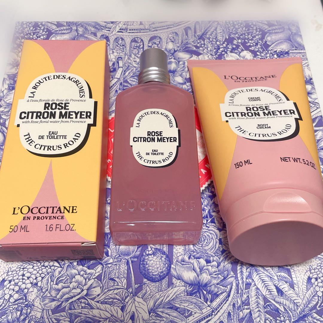 【新品未使用】ロクシタン/ローズシトロンメイヤー オードトワレ ボディクリーム