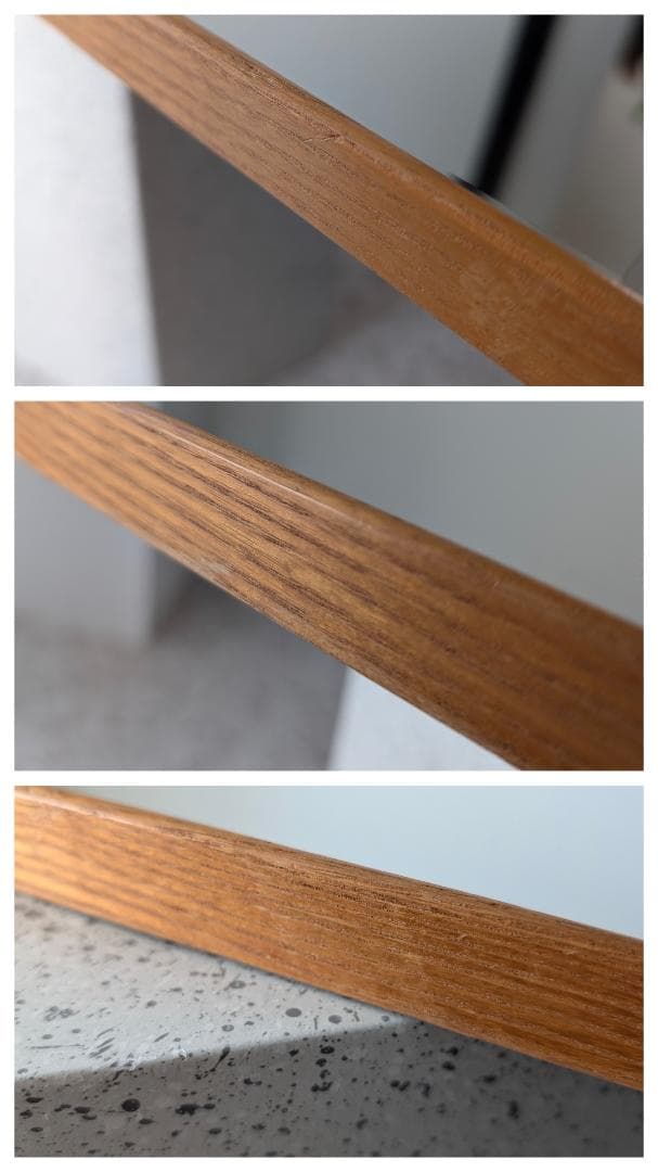 ビンテージ アノニマス ウッドフレーム ウォールミラー 立て掛け鏡 北欧 美品