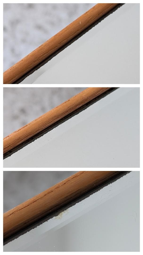 ビンテージ アノニマス ウッドフレーム ウォールミラー 立て掛け鏡 北欧 美品