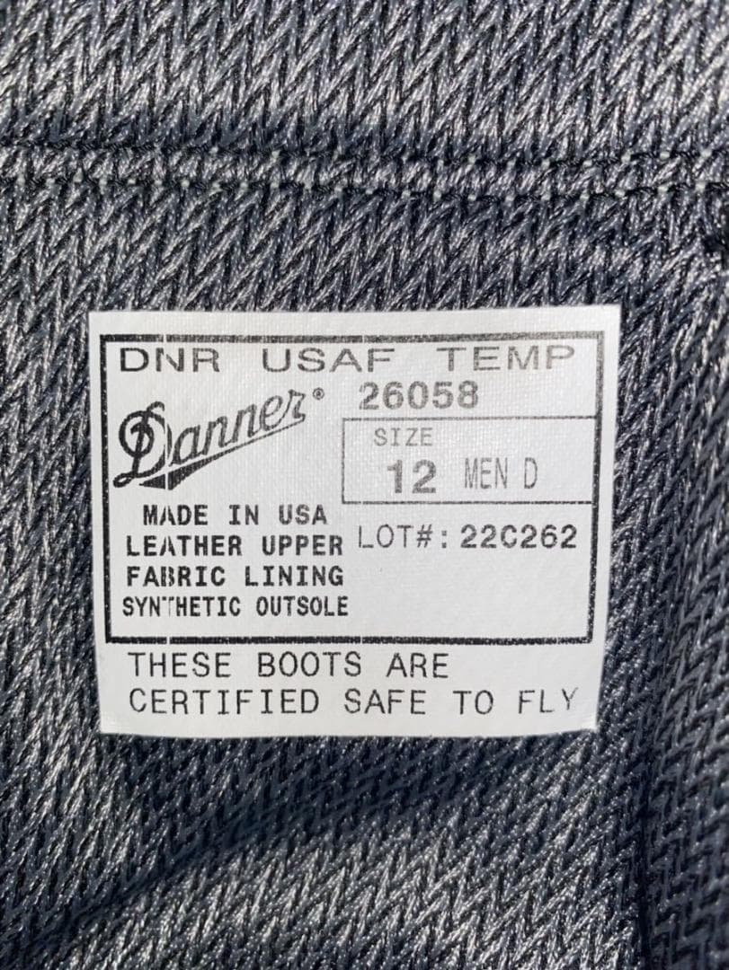 Danner DNR USAF TEMP 26058 アメリカ空軍 約30cm