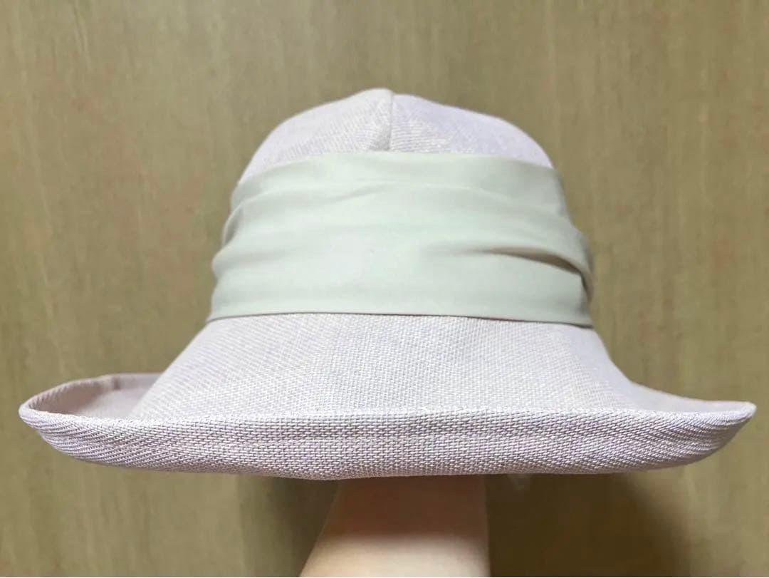 カシラ 帽子　夏　ピンク　リボン　未使用品