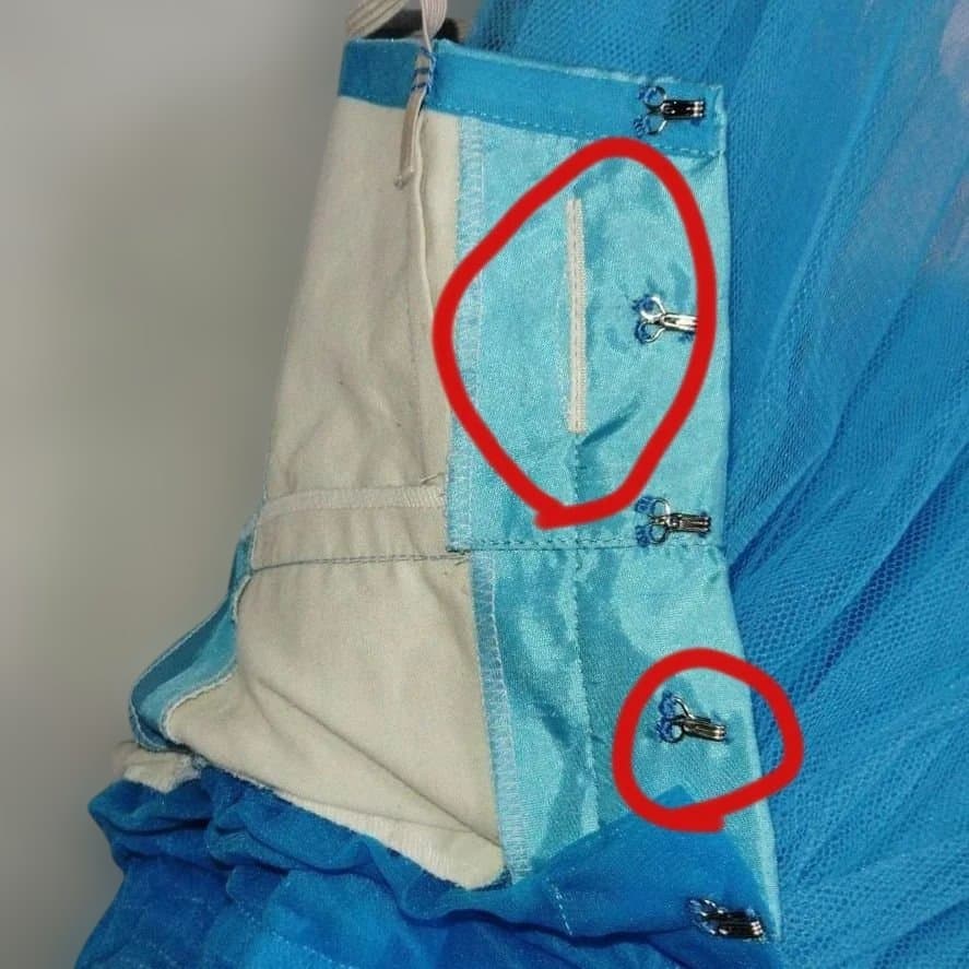 バレエ　水色 クラシックチュチュ シルビア製　小学中学年　2着　髪飾り、袖付