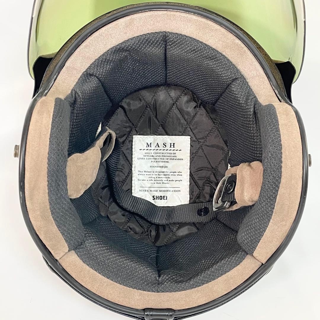 【美品】SHOEI ジェットヘルメットMASH-X Mサイズ　シールド付き