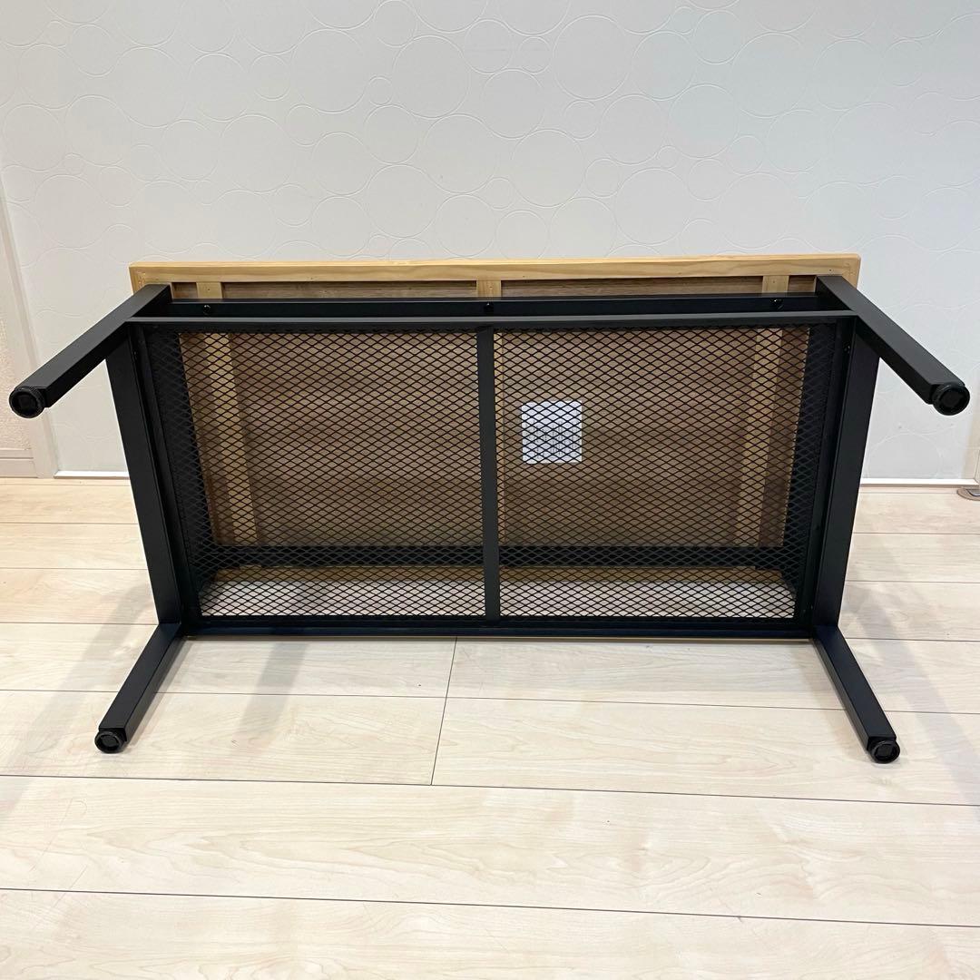 【美品】Kaleido センターテーブル KACT-90 天然木×アイアン