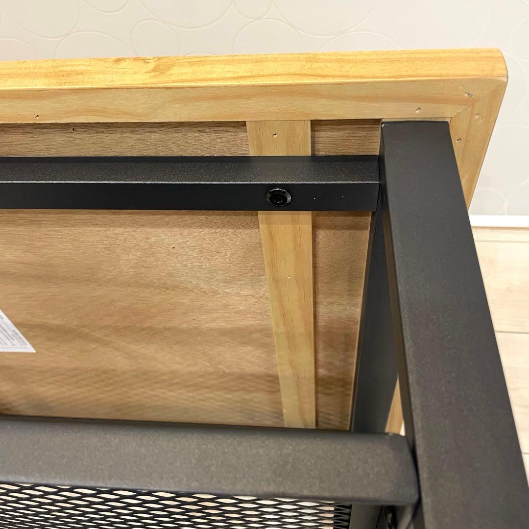 【美品】Kaleido センターテーブル KACT-90 天然木×アイアン