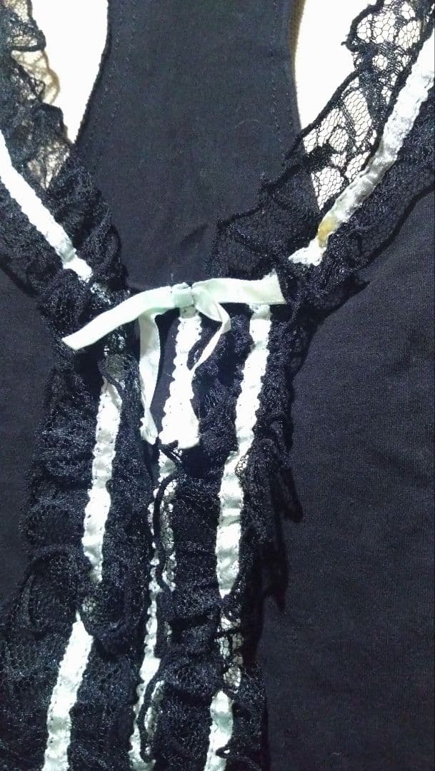 h.HONEY タンクトップ カットソーフリルベスト ゴスロリ