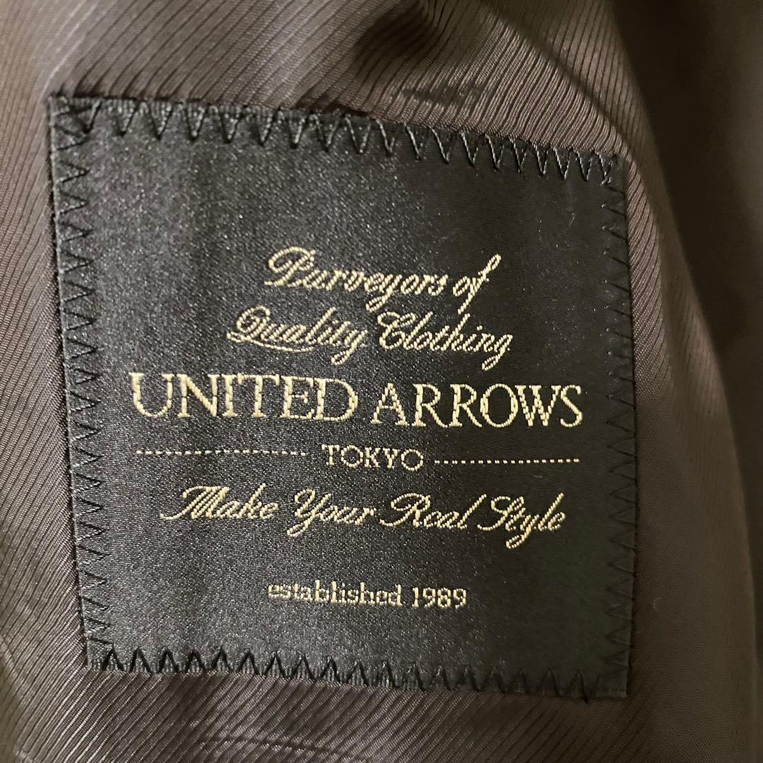 UNITED ARROWS チェスターコート ブラウン ハウンドトゥース