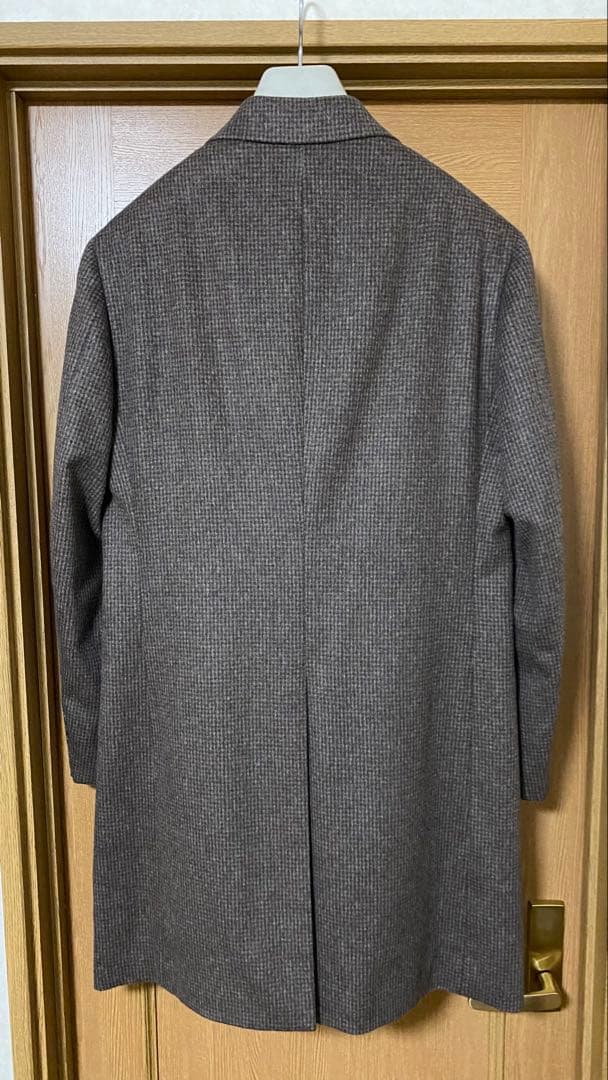 UNITED ARROWS チェスターコート ブラウン ハウンドトゥース