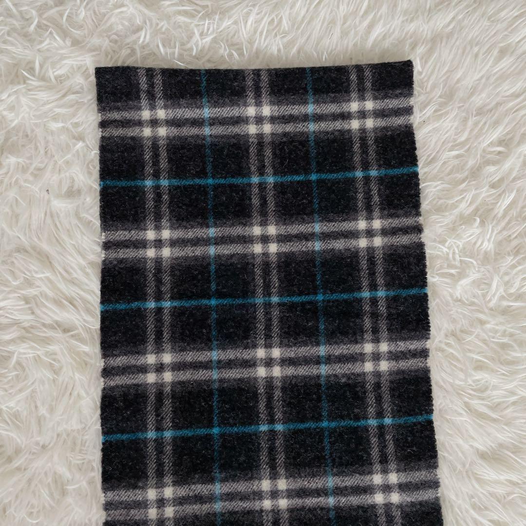 希少カラー✨【バーバリー】ウール100% マフラー チェック スコットランド製