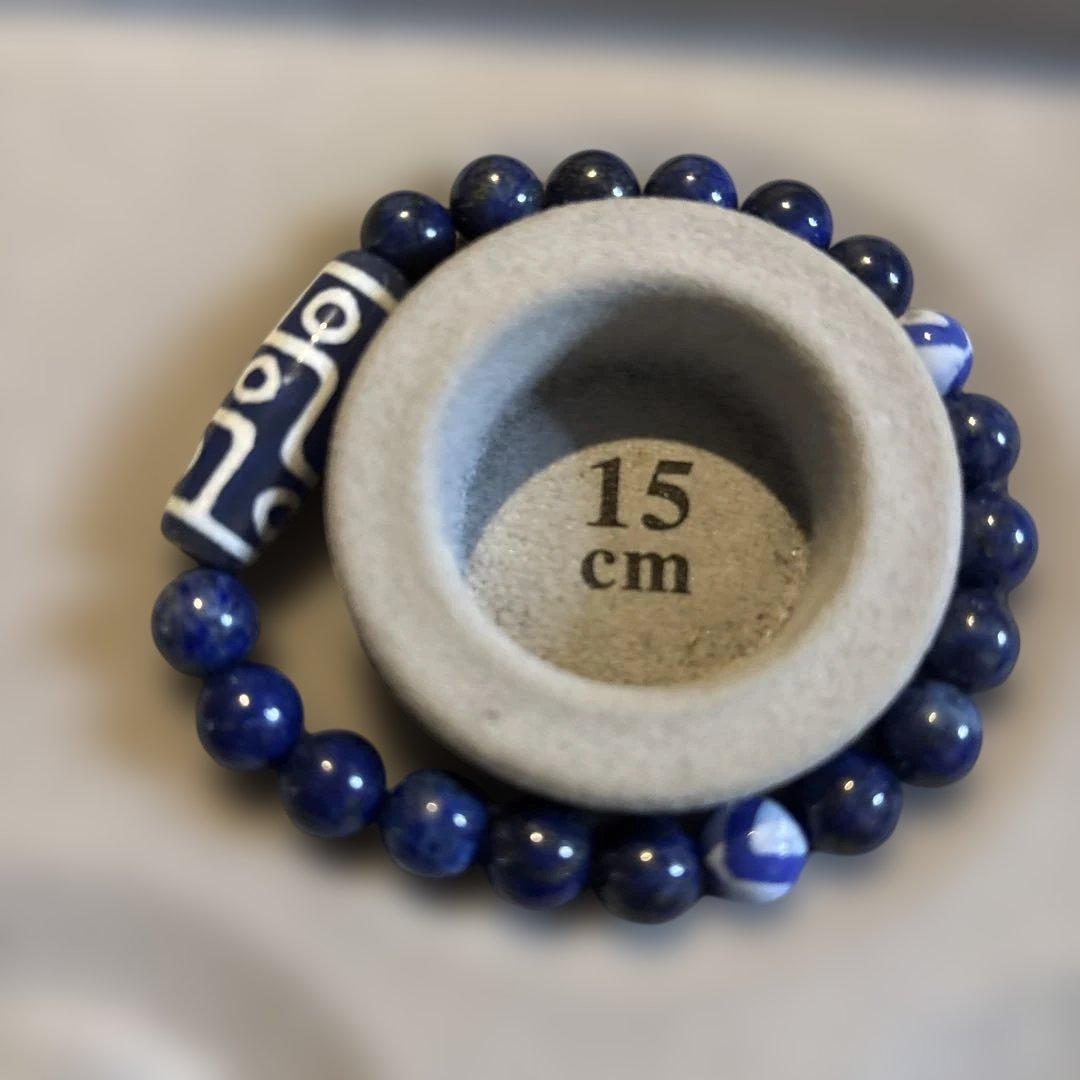 すごいパワーが入ってくる！九眼天珠と青玉髄天珠のブレスレット！