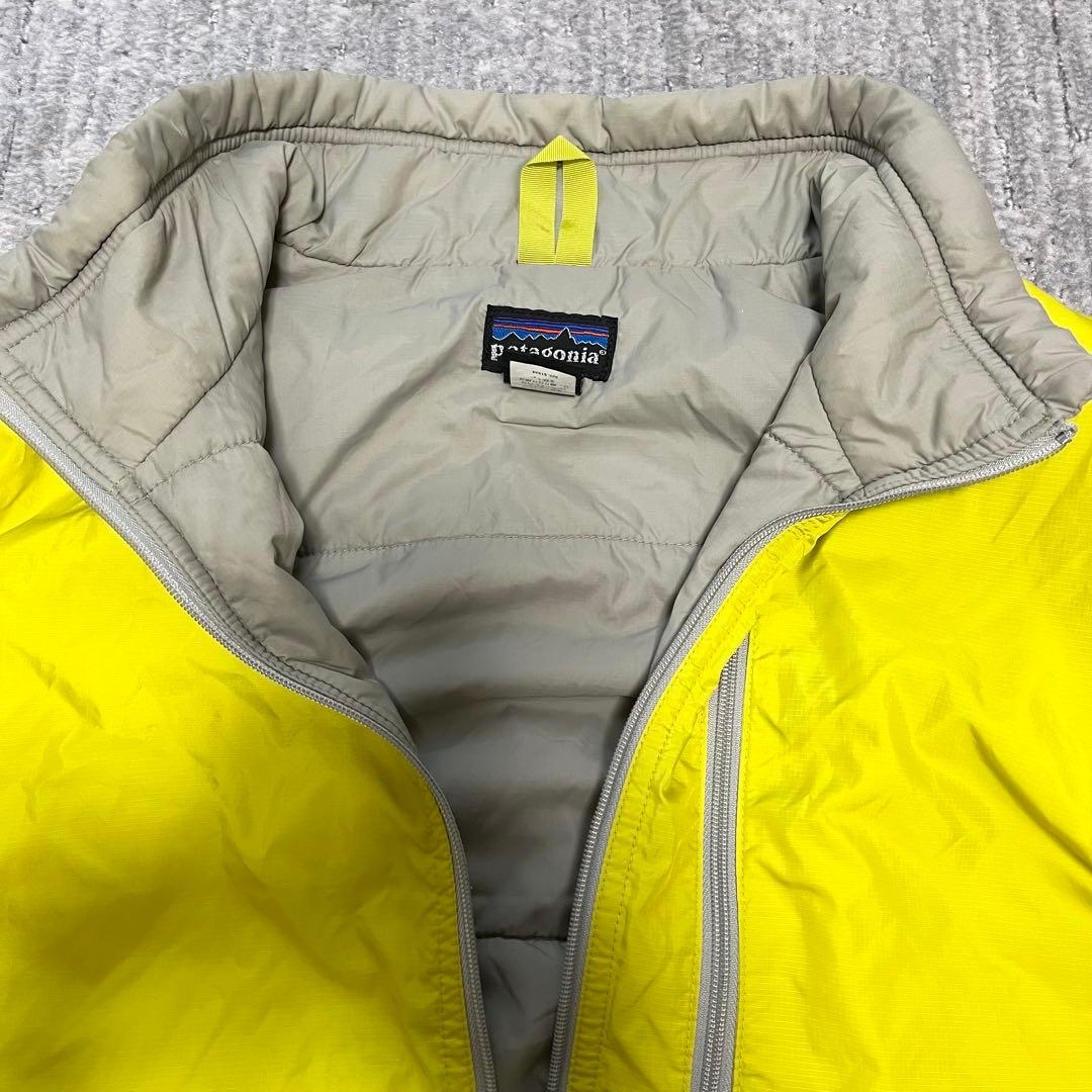 希少レア XL 美品 patagonia パフボールベストgreen spark