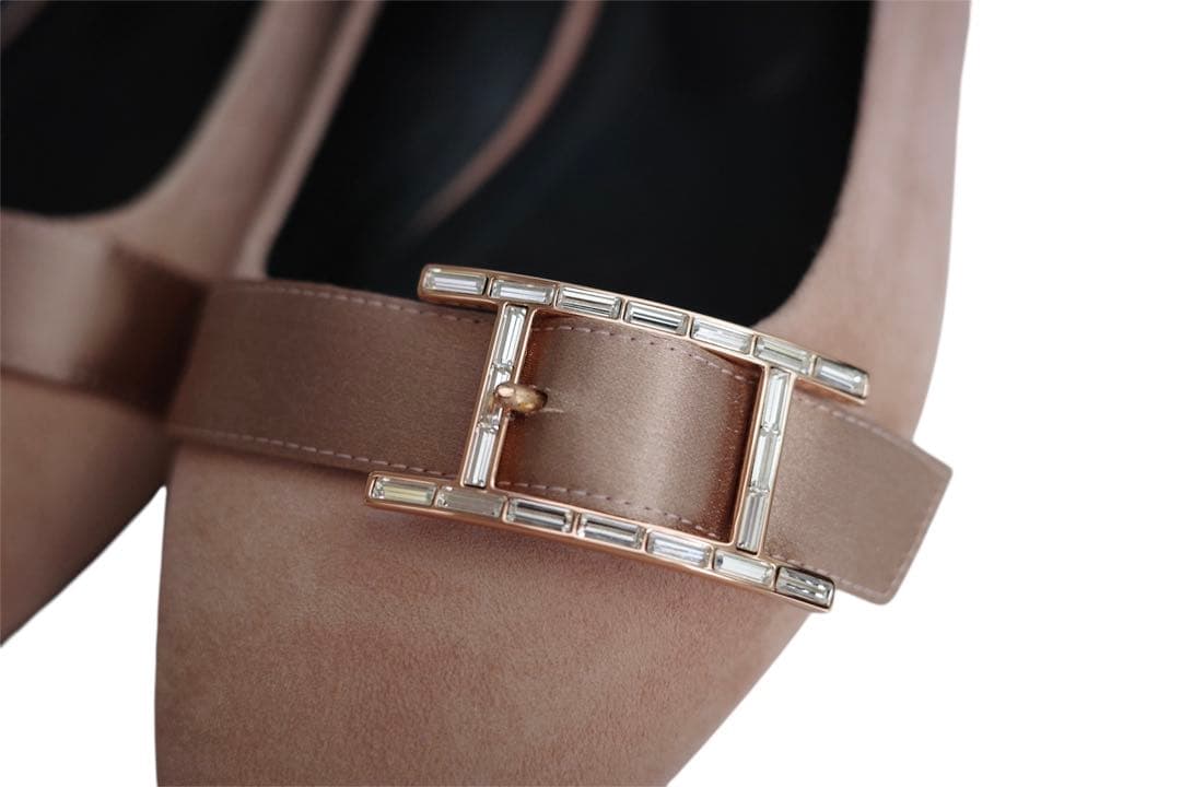 HERMÈS エルメス アピ ドゥース Hロゴ バレエシューズ ローズゴールド