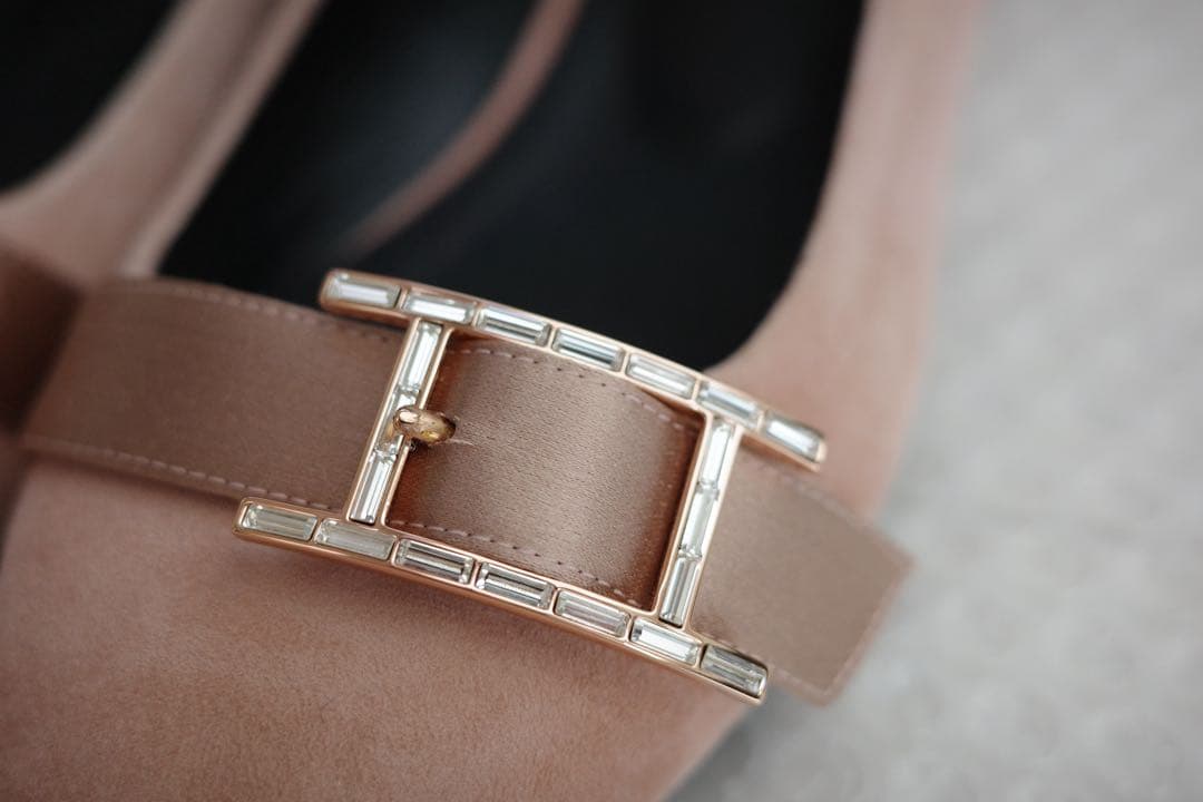 HERMÈS エルメス アピ ドゥース Hロゴ バレエシューズ ローズゴールド