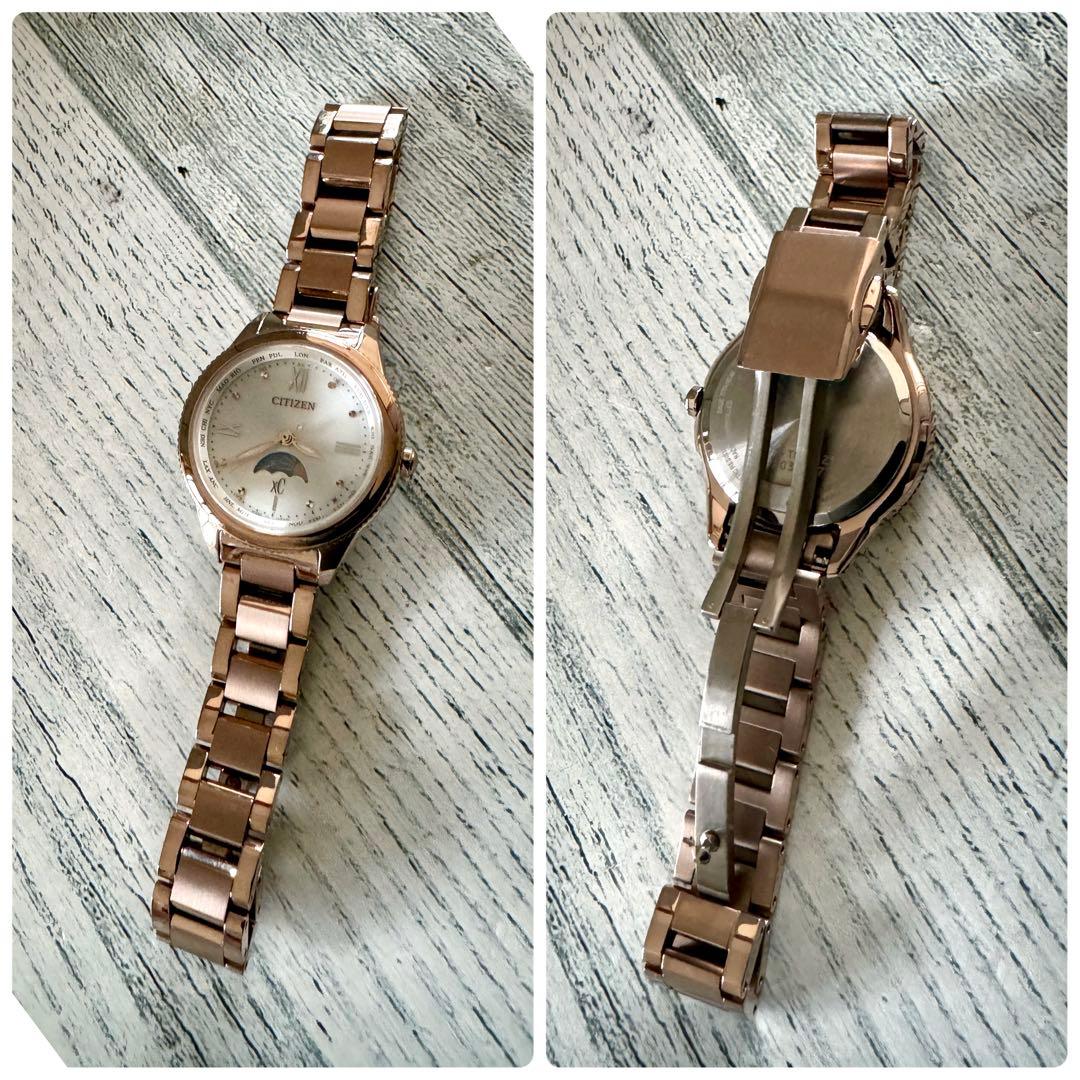 【希少】CITIZEN シチズン Xc 腕時計 電波 ソーラー ムーンフェイズ