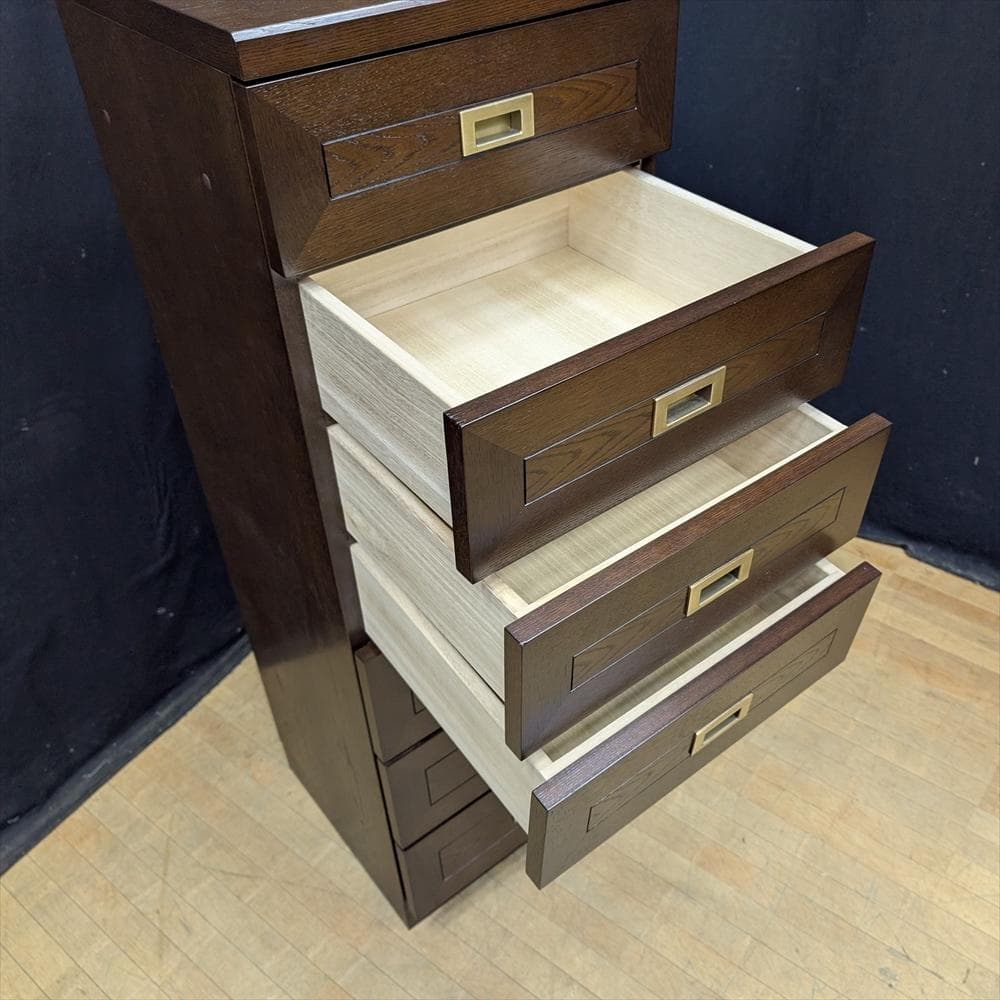 美品　府中　高橋工芸　ハイチェスト　整理箪笥　たんす　箪笥　タンス　チェスト