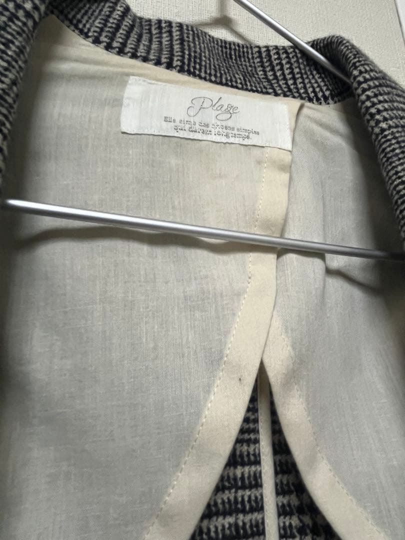 plage ウール・カシミアロングコート