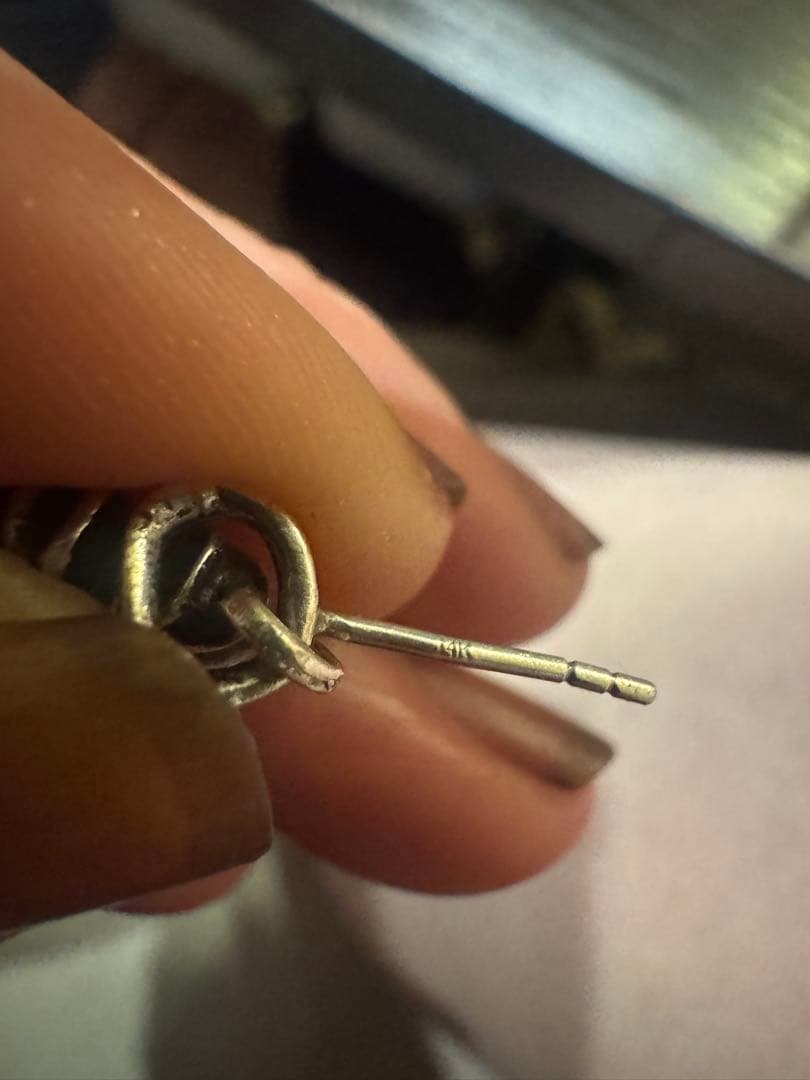 クロムハーツ　クロスベビーファットドロップピアス