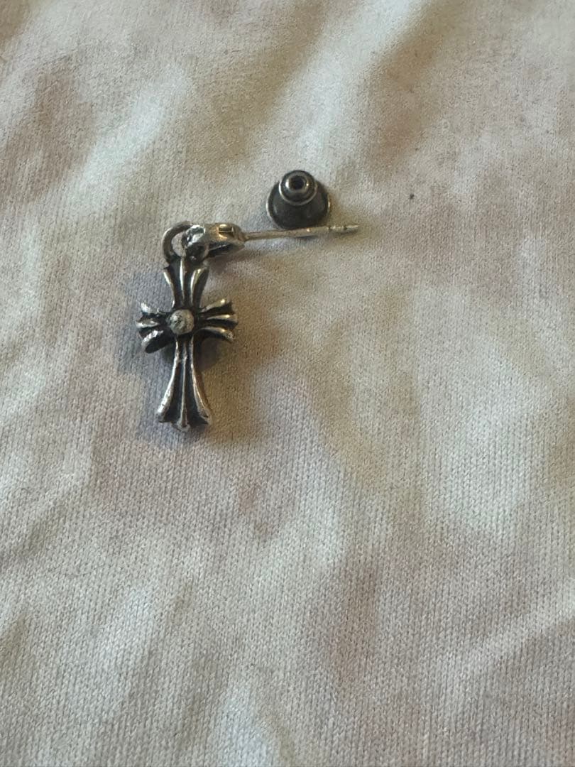 クロムハーツ　クロスベビーファットドロップピアス