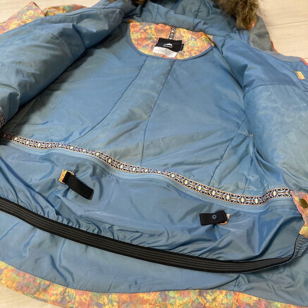 BURTON★バートン★花柄スキーウェアジャケットM★スノーボードレディース女性