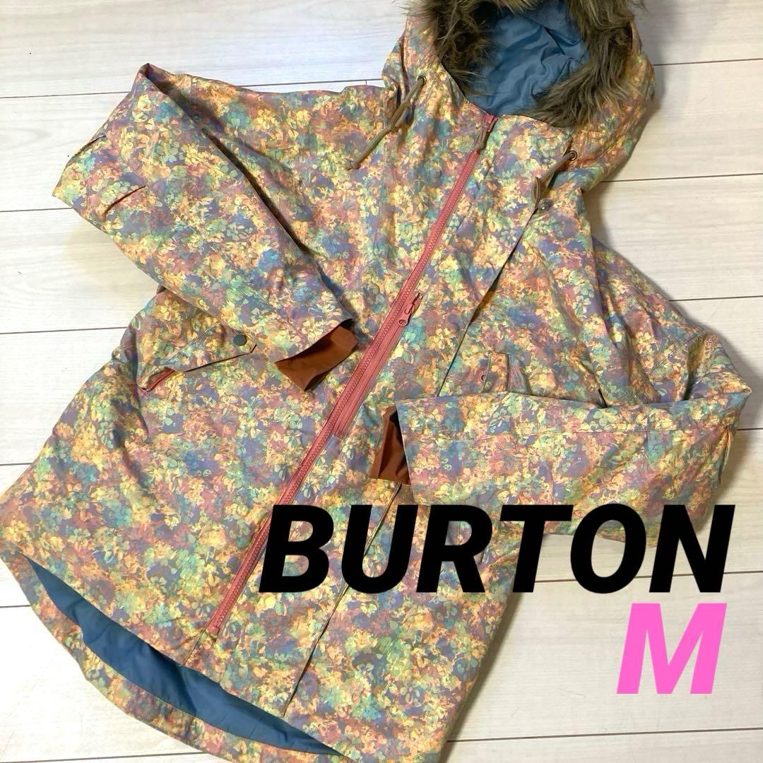 BURTON★バートン★花柄スキーウェアジャケットM★スノーボードレディース女性