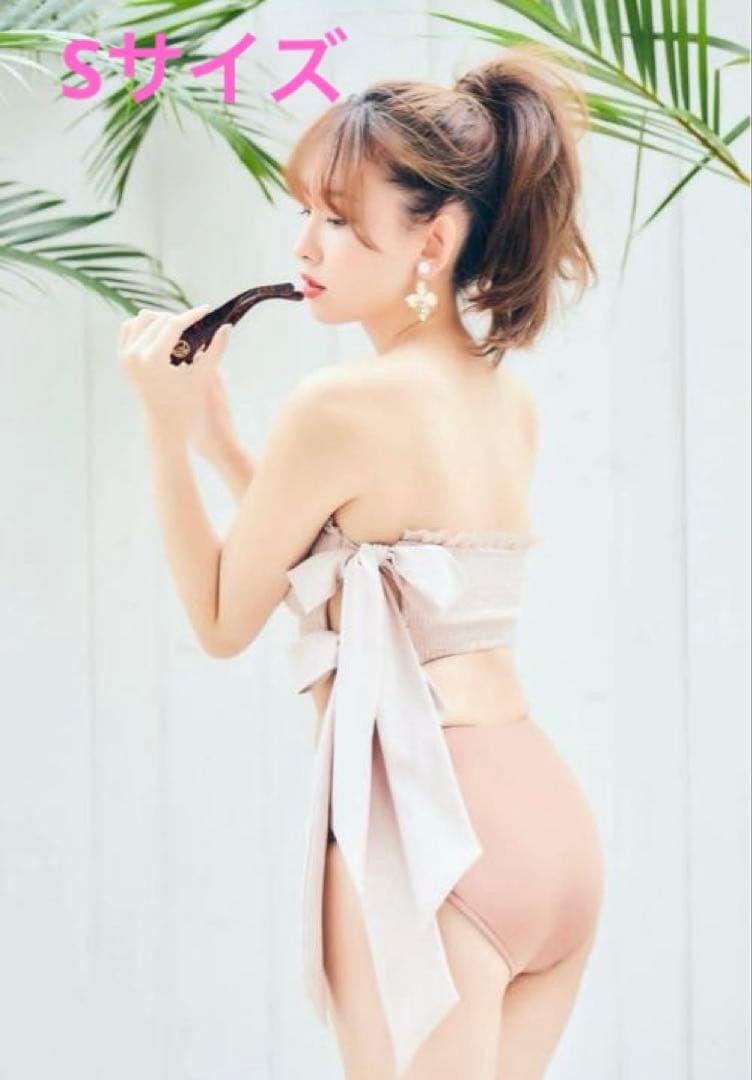 Sサイズ★herlipto 水着double bow one piece ピンク