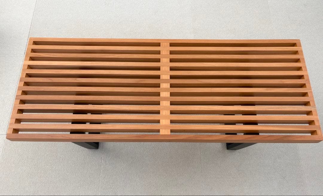 古着屋ライク ネルソンベンチ　リプロダクト品　ガラス天板付　たのメル便発送