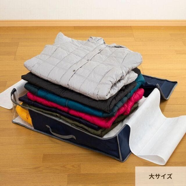 TEIJIN 乾っとデオケースLight【大/小セット】（各2個セット）ネイビー