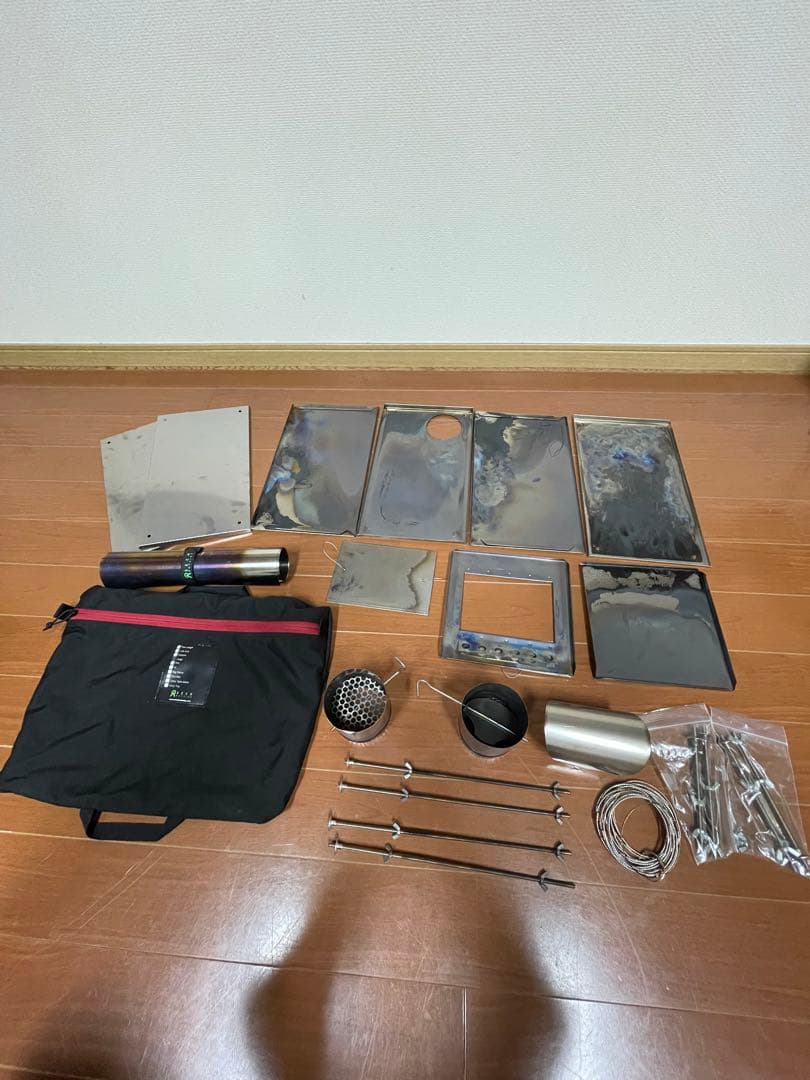 Seek outside ポータブルチタン薪ストーブL+オプション3種