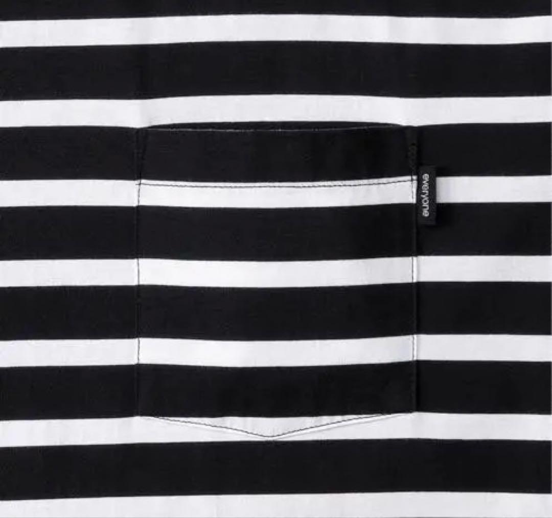 everyone border long sleeve tee S 新品