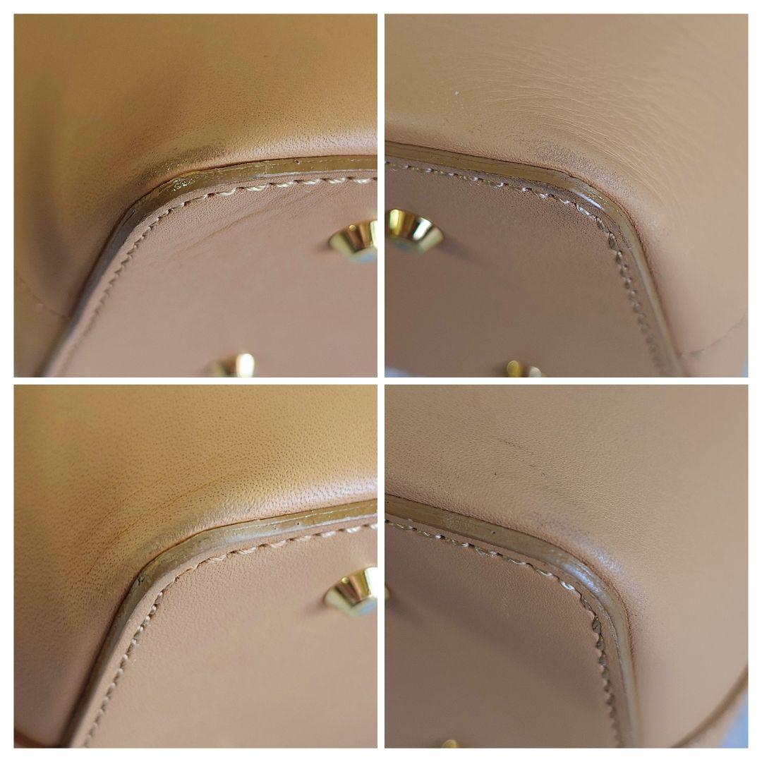 バーバリー トートバッグ ノバチェック レザー ベージュ 型押しロゴ レディース